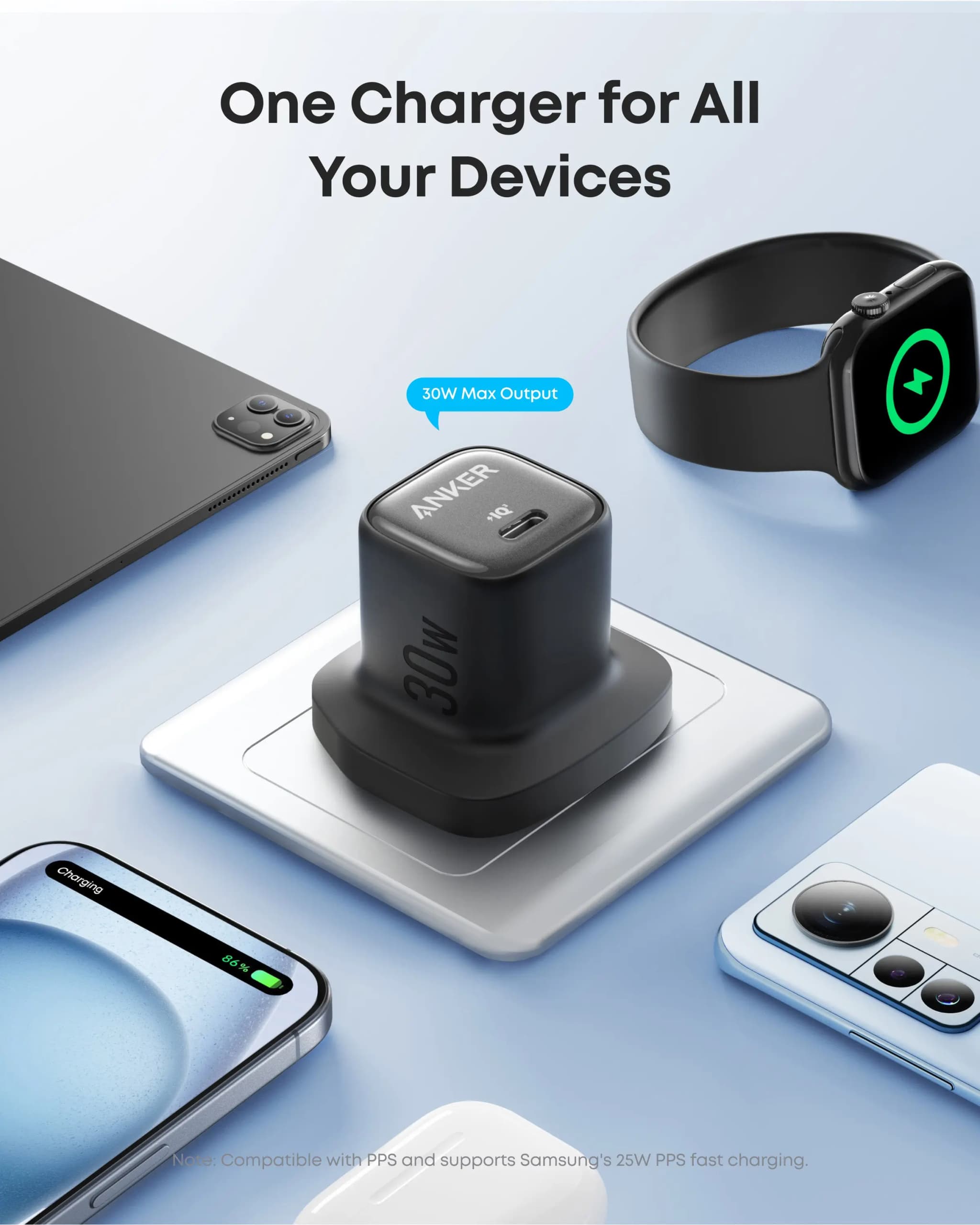 ⚡ Chargeur Anker Zolo 30W – A2698-4