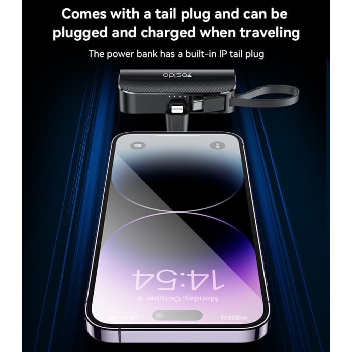 🔋 YESIDO YP68 — باور بانك 5000mAh صغير ومحمول-3